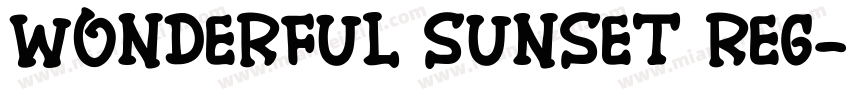 Wonderful Sunset Reg字体转换